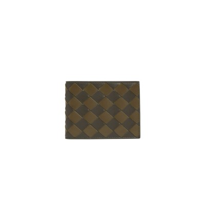 BOTTEGA VENETA BICOLOR INTRECCIATO BIFOLD WALLET (11*9.5*1cm)